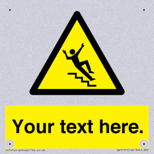 Custom Slippery Stairs Sign